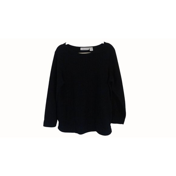 Chaus Womens Sweater Long Sleeve Black Size M - Picture 1 of 3